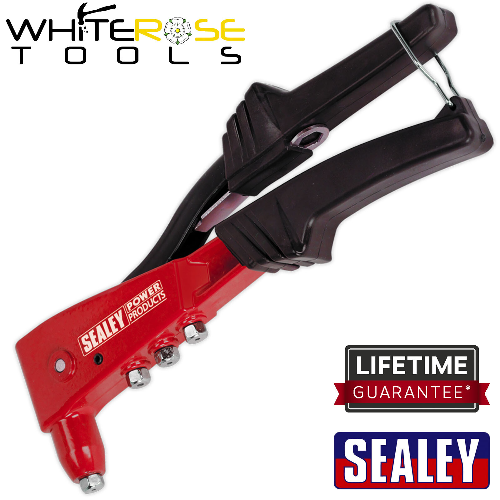 Sealey Riveter Heavy-Duty Spanner Storage Nozzle Riveting Rivets Aluminium