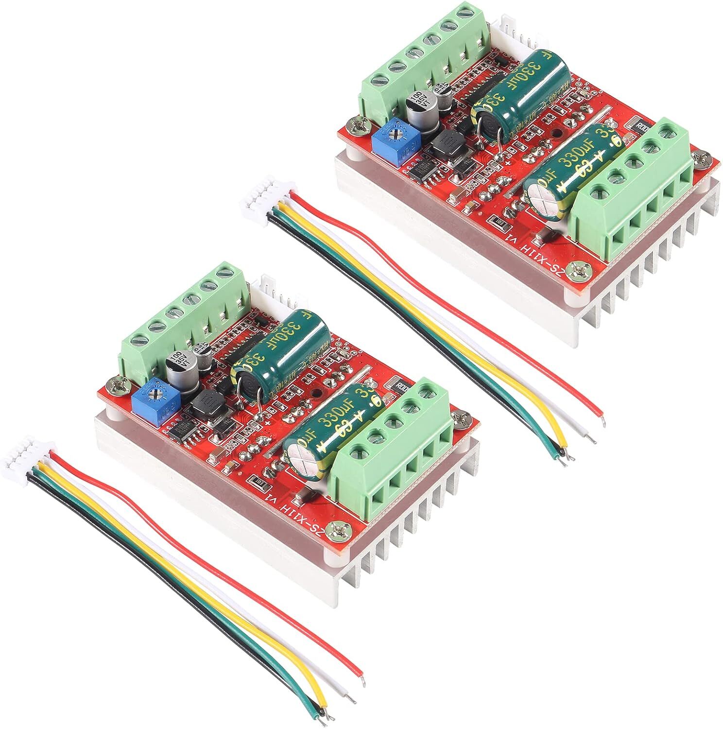 2x 400W 6V-60V BLDC 3 phase DC Brushless Motor Controller PWM Hall motor Control