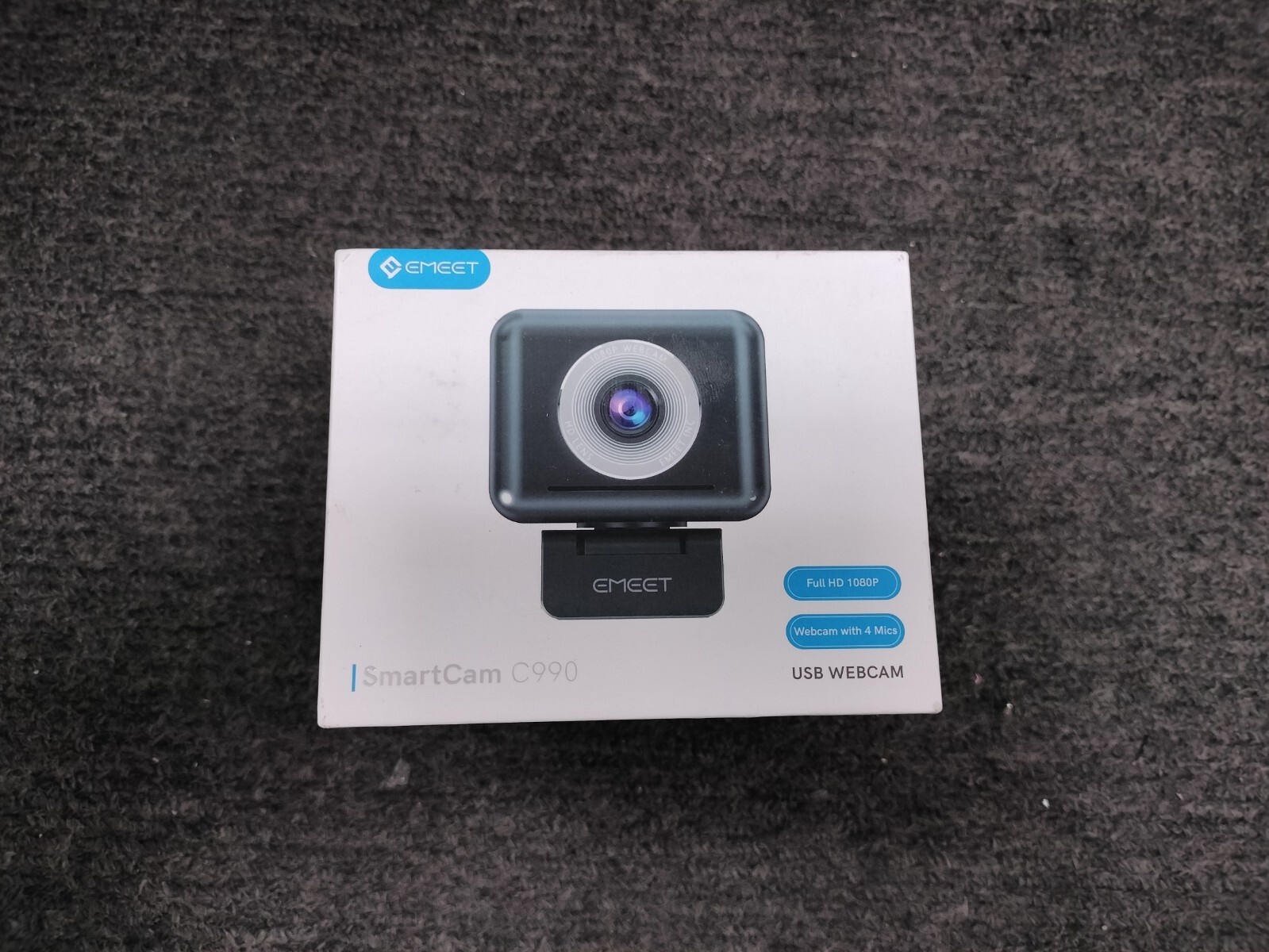 EMEET C990 3-in-1 AI Speakerphone Smart Webcam w/ 4 mics (E310201) *OPEN BOX*