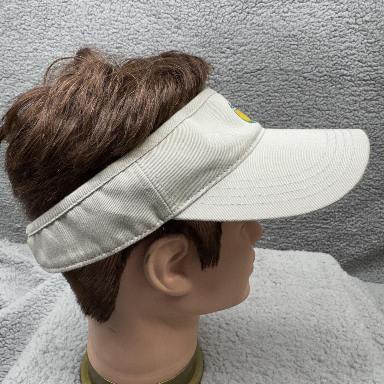 Masters Hat Visor Strap Back Mens One Size Beige Golf Augusta American Needle
