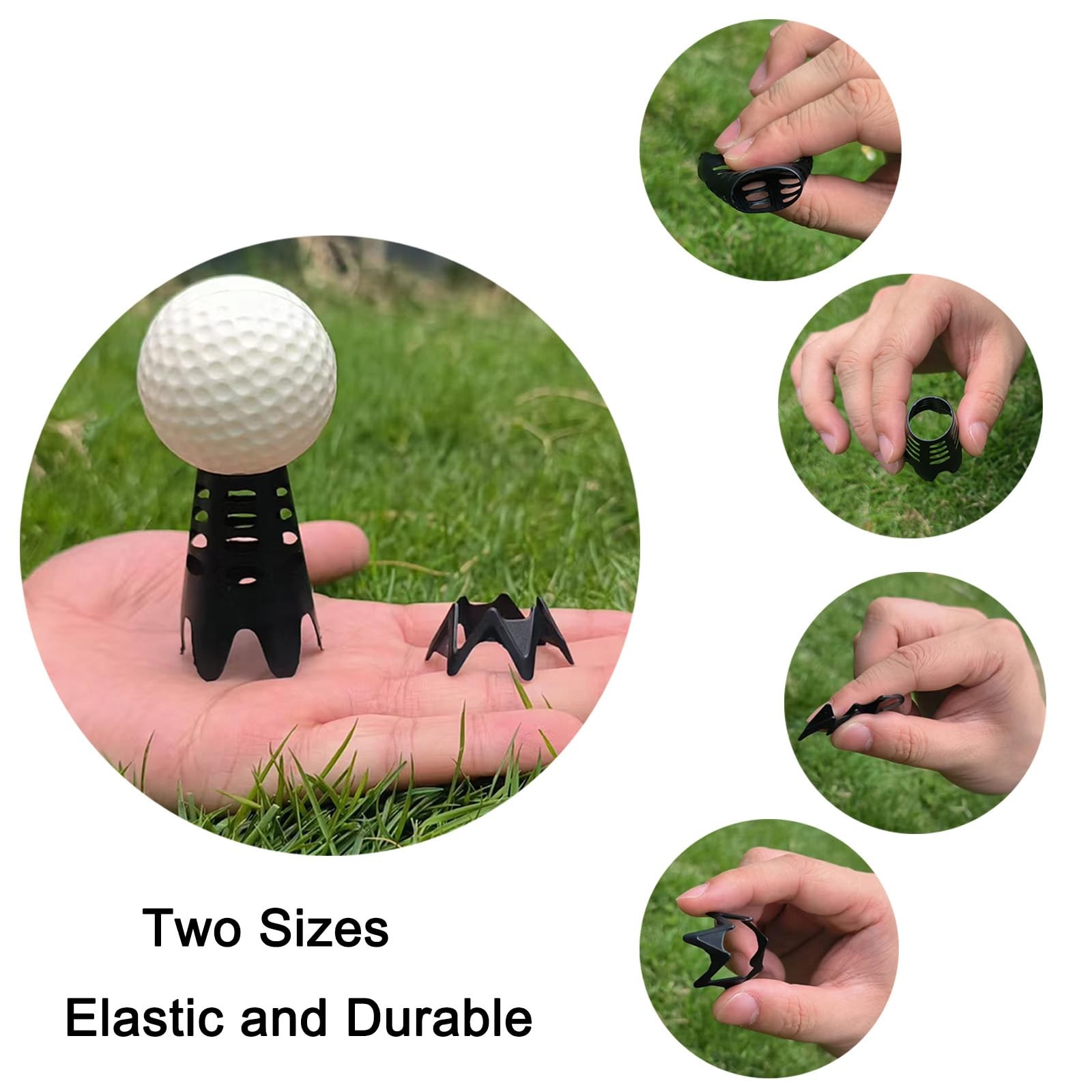Golf Simulator Plastic Tees Set Indoor Outdoor Practice Training Golf Mat Tees