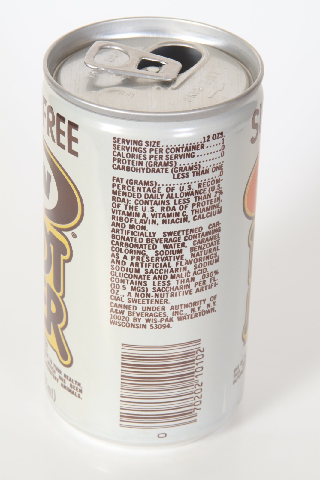 Diet A&W Root Beer soda can
