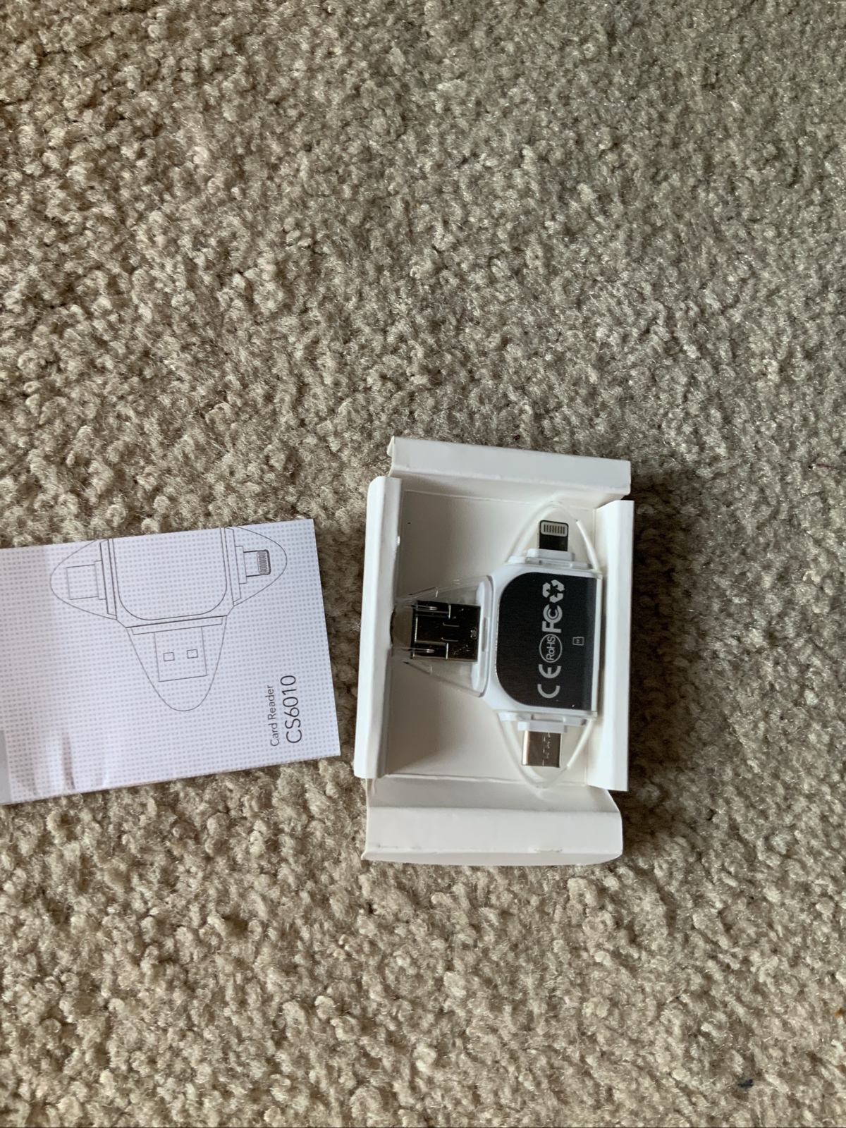 Victure 4 in 1 Card Reader, CS6010 Card Reader for iPhone, Android, Computer
