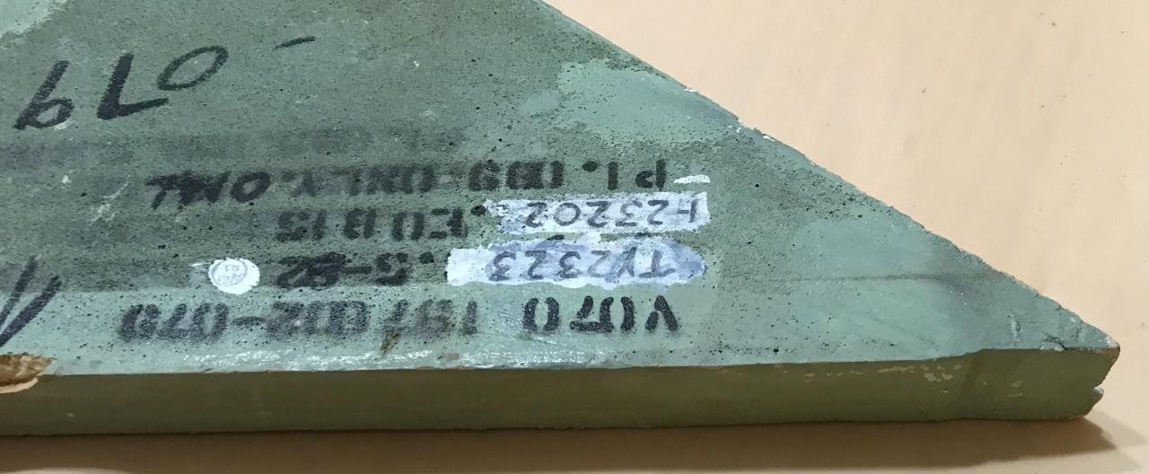 NASA Space Shuttle Fit Check Tile, Challenger 099 Only Unique Upper Elevons