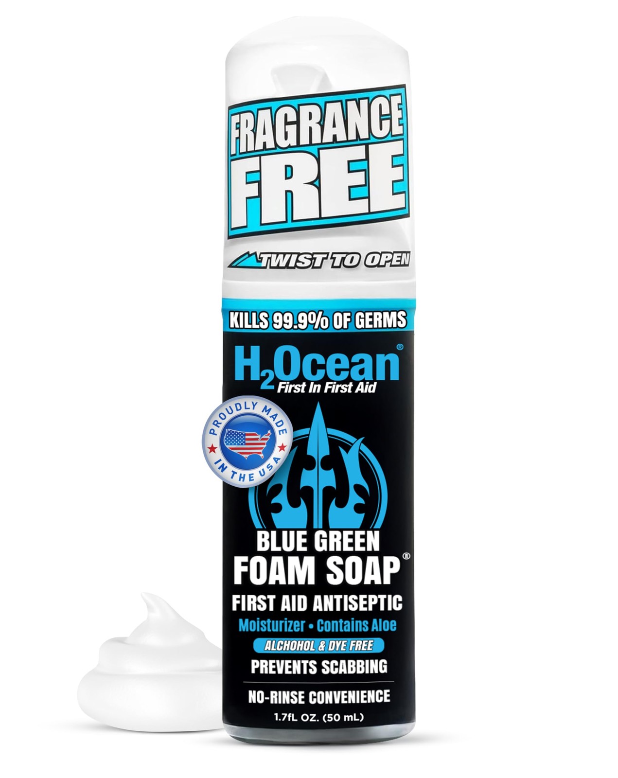 H2Ocean Blue Green - Cleanser Travel Size Antibacterial