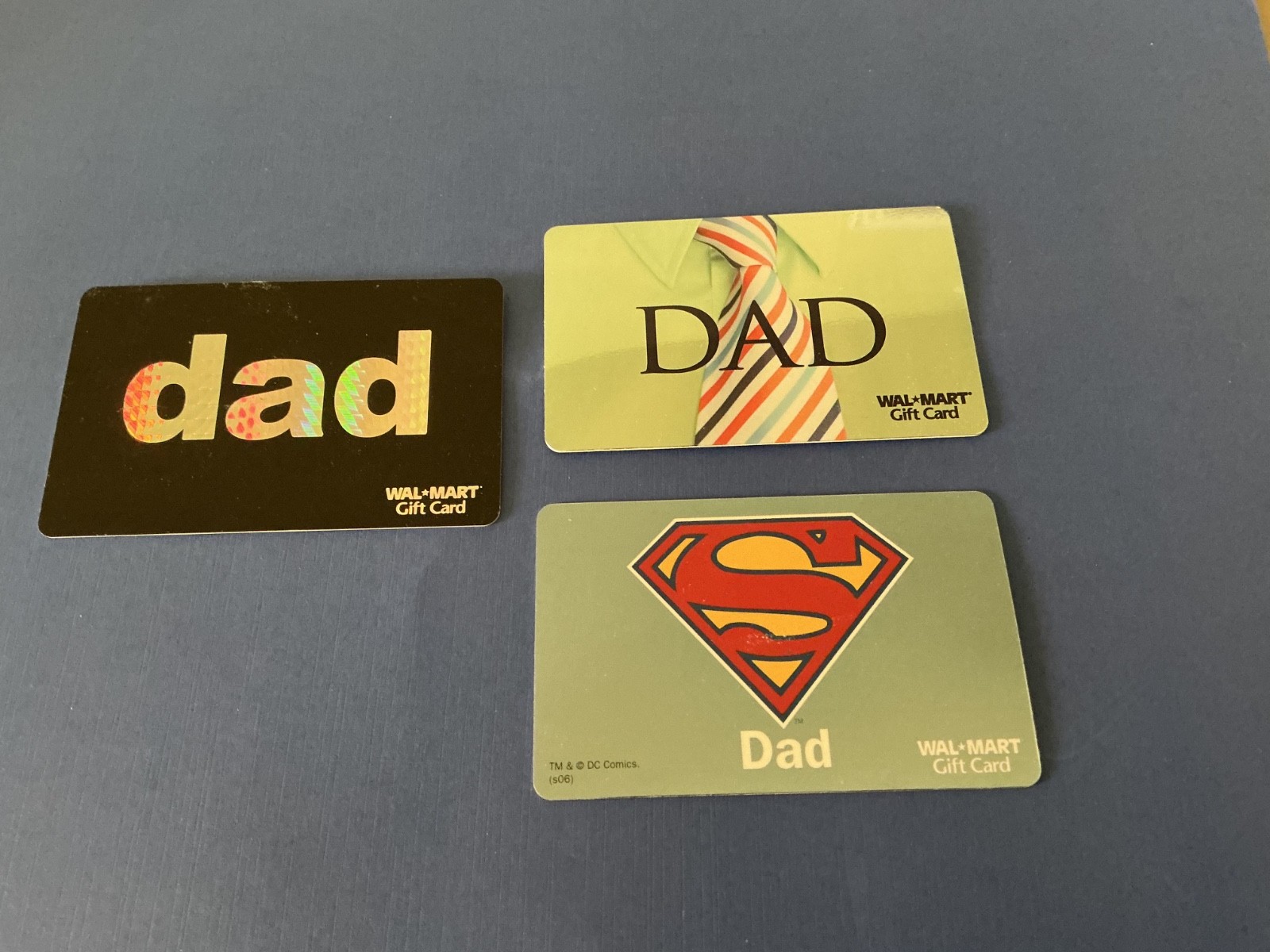 Happy Father’s Day Walmart  DAD  3 Collectible Gift Cards