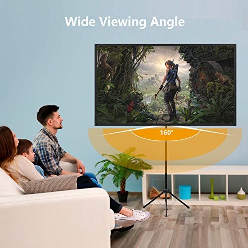 Projector Screen with Stand, Portable Projector Screen and Stand, 60 60 inch