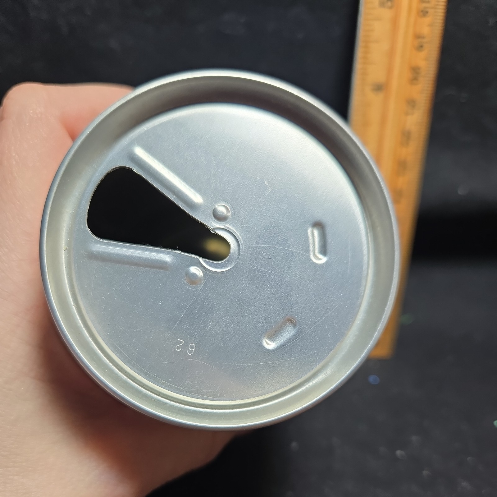 VTG 1970s 7-Up Pop Can Pull Tab open Empty - TA1