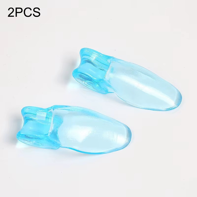 2PCS Silicone Toe Separator Sleeves Foot Alignment Cushion Blue
