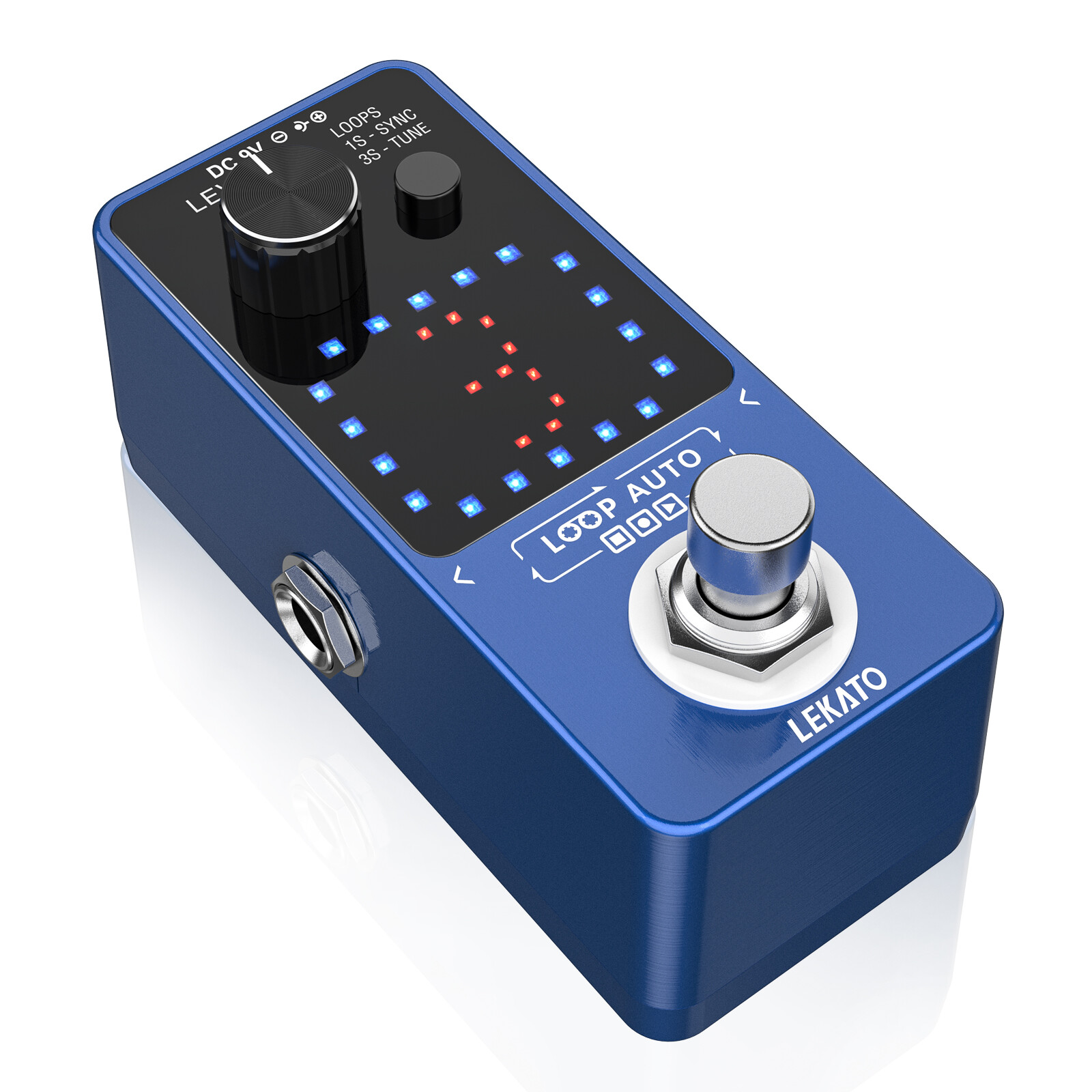 LEKATO Guitar Looper Pedal with Tuner & LED Screen, SYNC Recording Function
