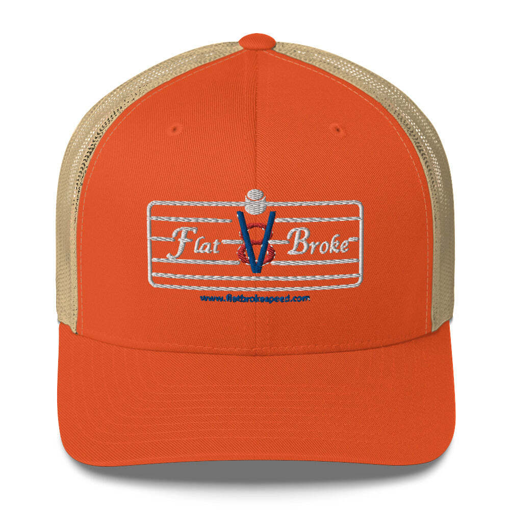 Trucker Cap - Flat Broke Ford Flathead V8