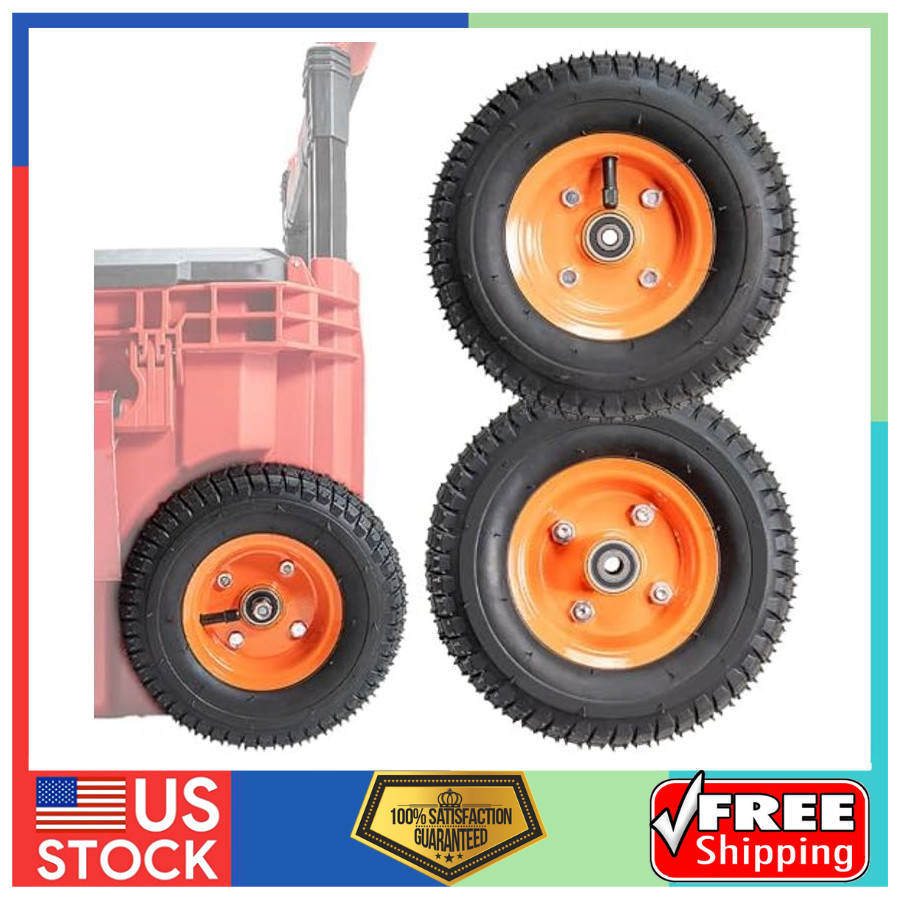 2PCS 9" Packout Replacement Wheels for Milwaukee Rolling Tool Box 48-22-8426
