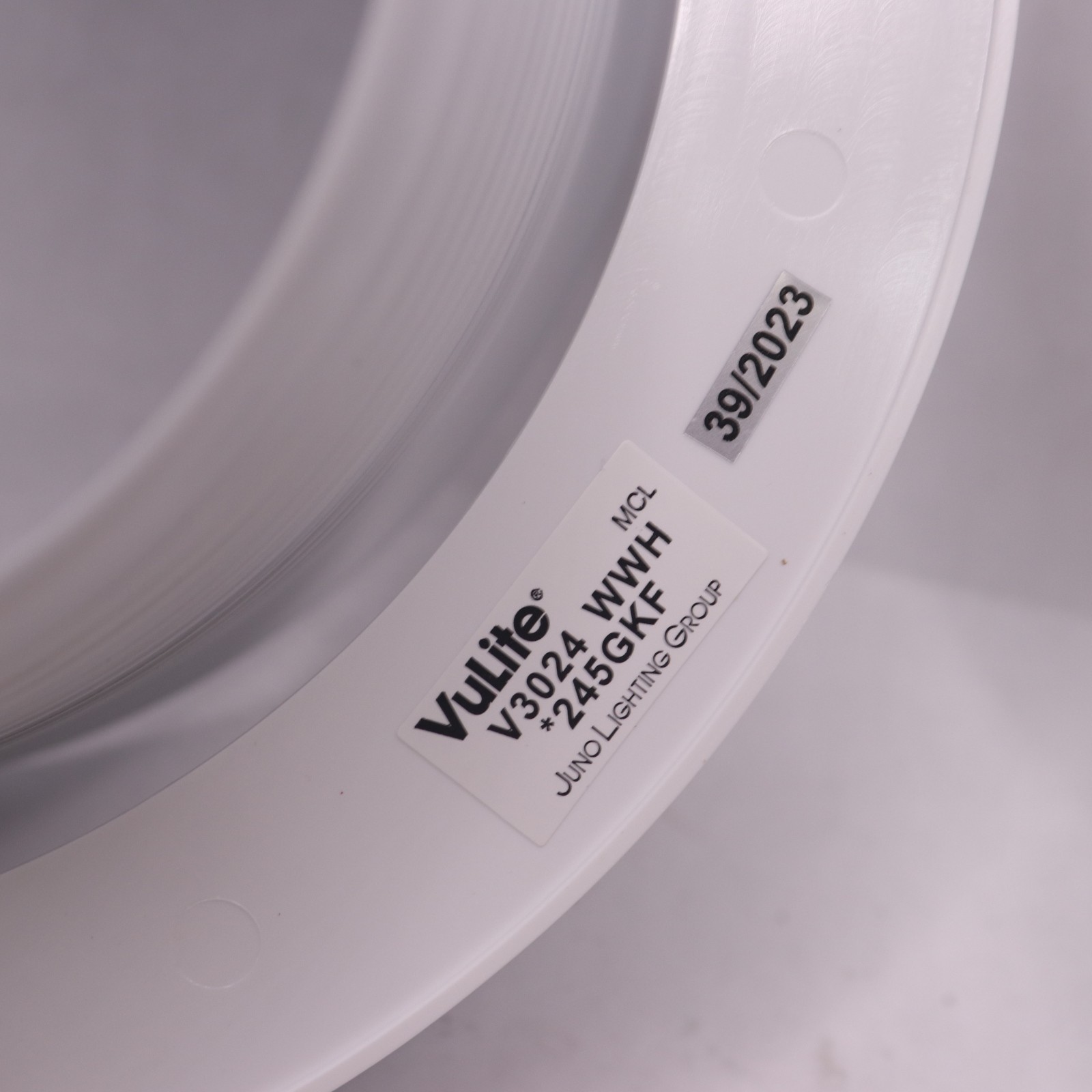 (2-Pk) VuLite LED Conical Baffle Trim Round White 5 V3024 WWH