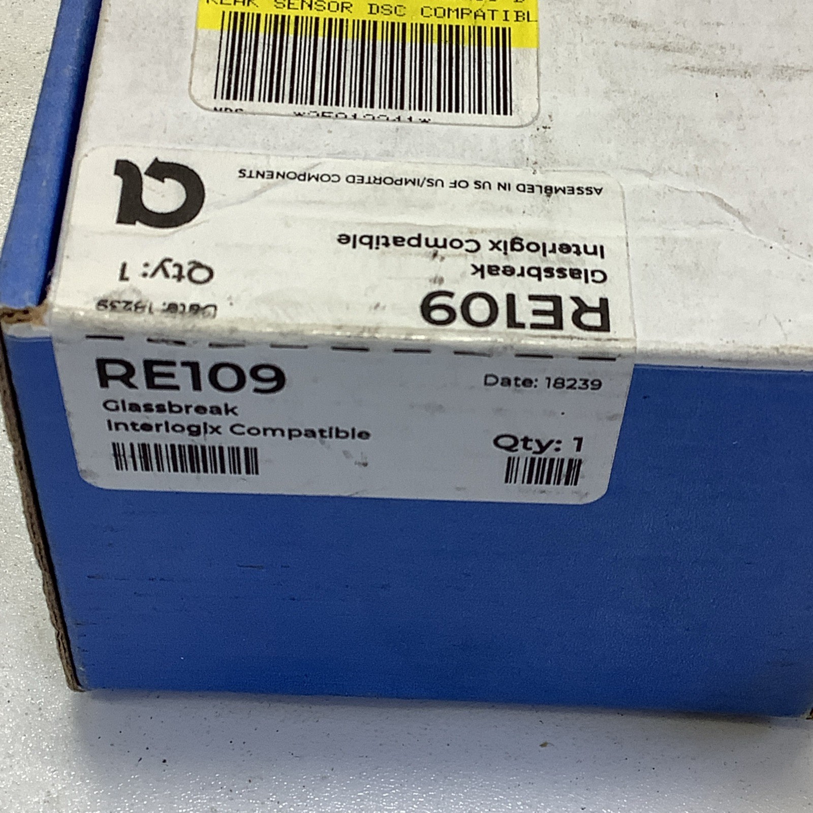 Alula Resolution Products RE109 Glassbreak Sensor 319.5 MHz, GE Compatible