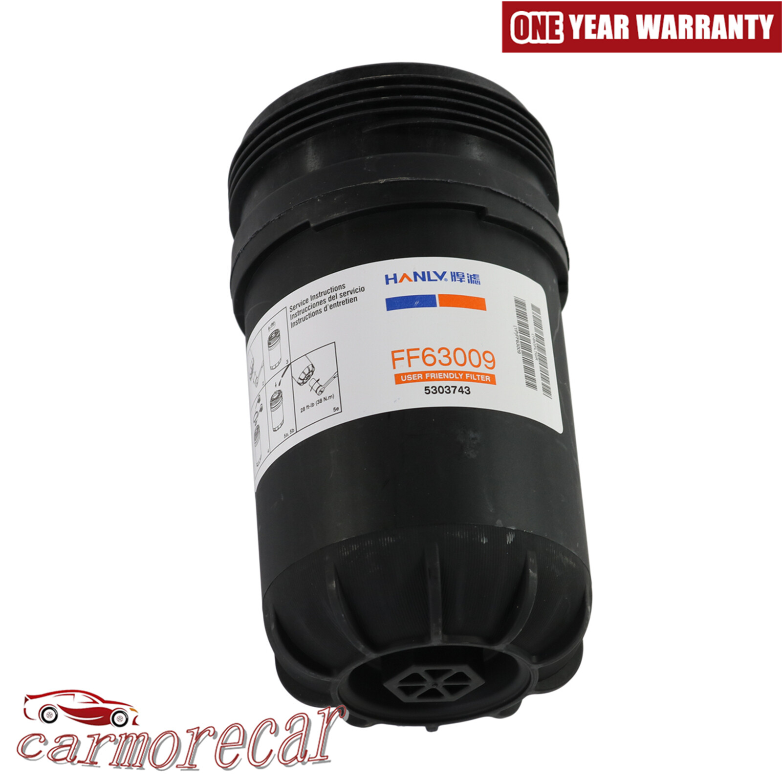 Fleetguard FF63054NN Fuel Filter Replace FF63009 FF63054NN Pack of 6