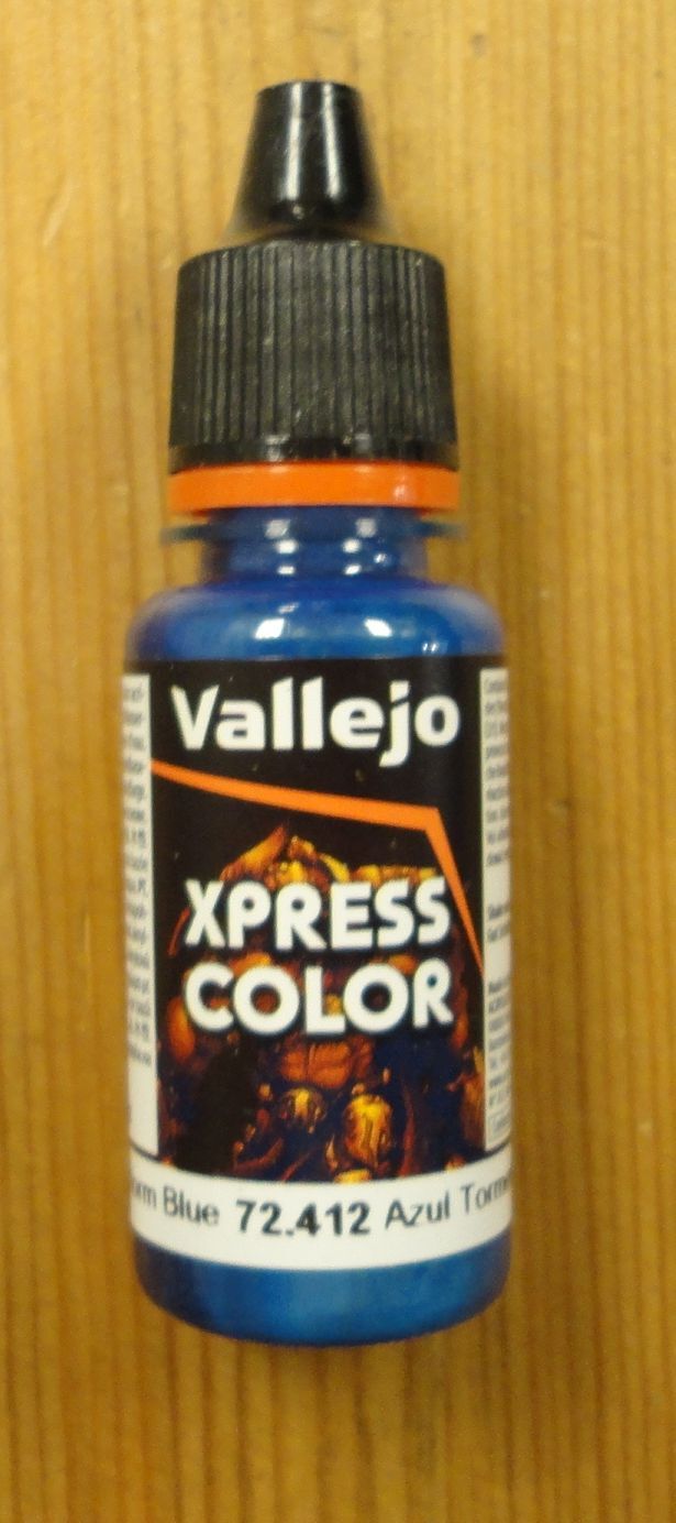 Vallejo Storm Blue XPress Color Miniatures Paint 18ml VAL72412 Express