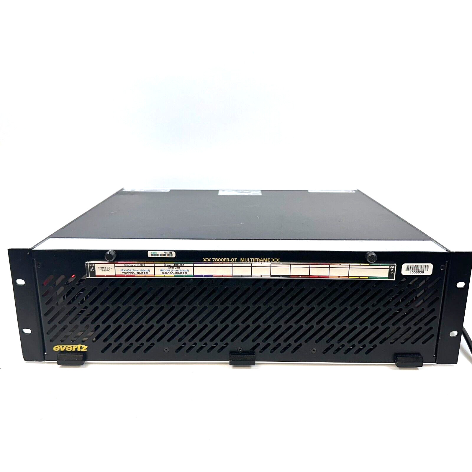 EVERTZ 7800FR-QT Frame Multiframe Unit w/ PSU 7800PS-QT