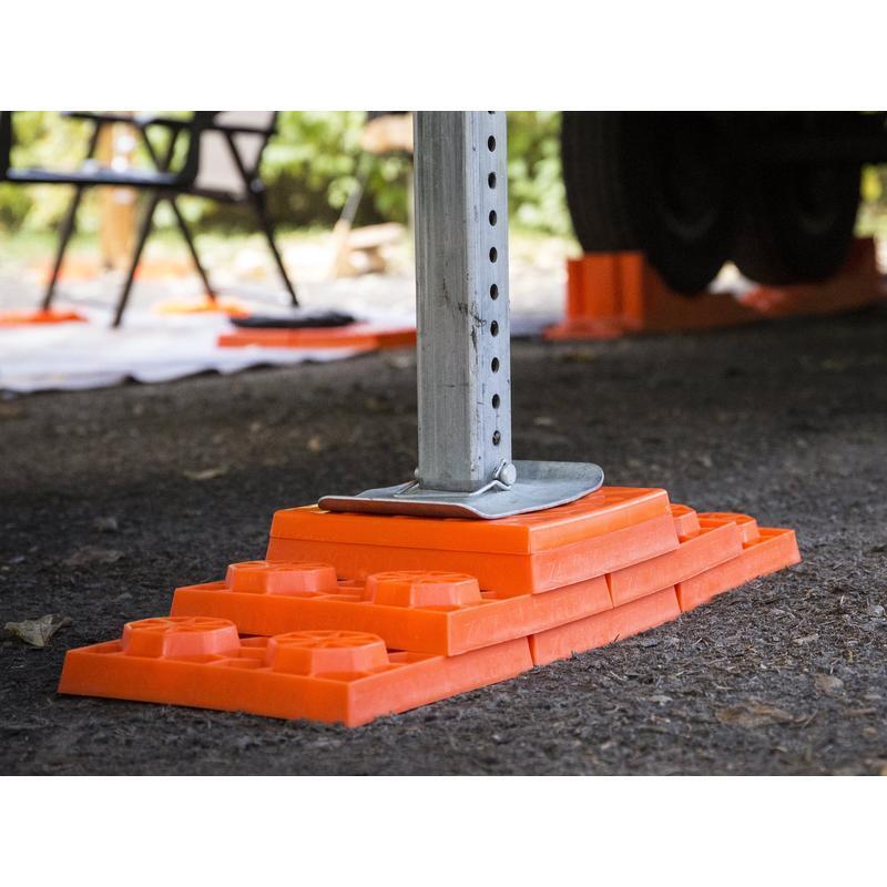 RV Leveling Blocks 10 Pack Interlocking Modular Design W/ Carry Bag Easy Setup