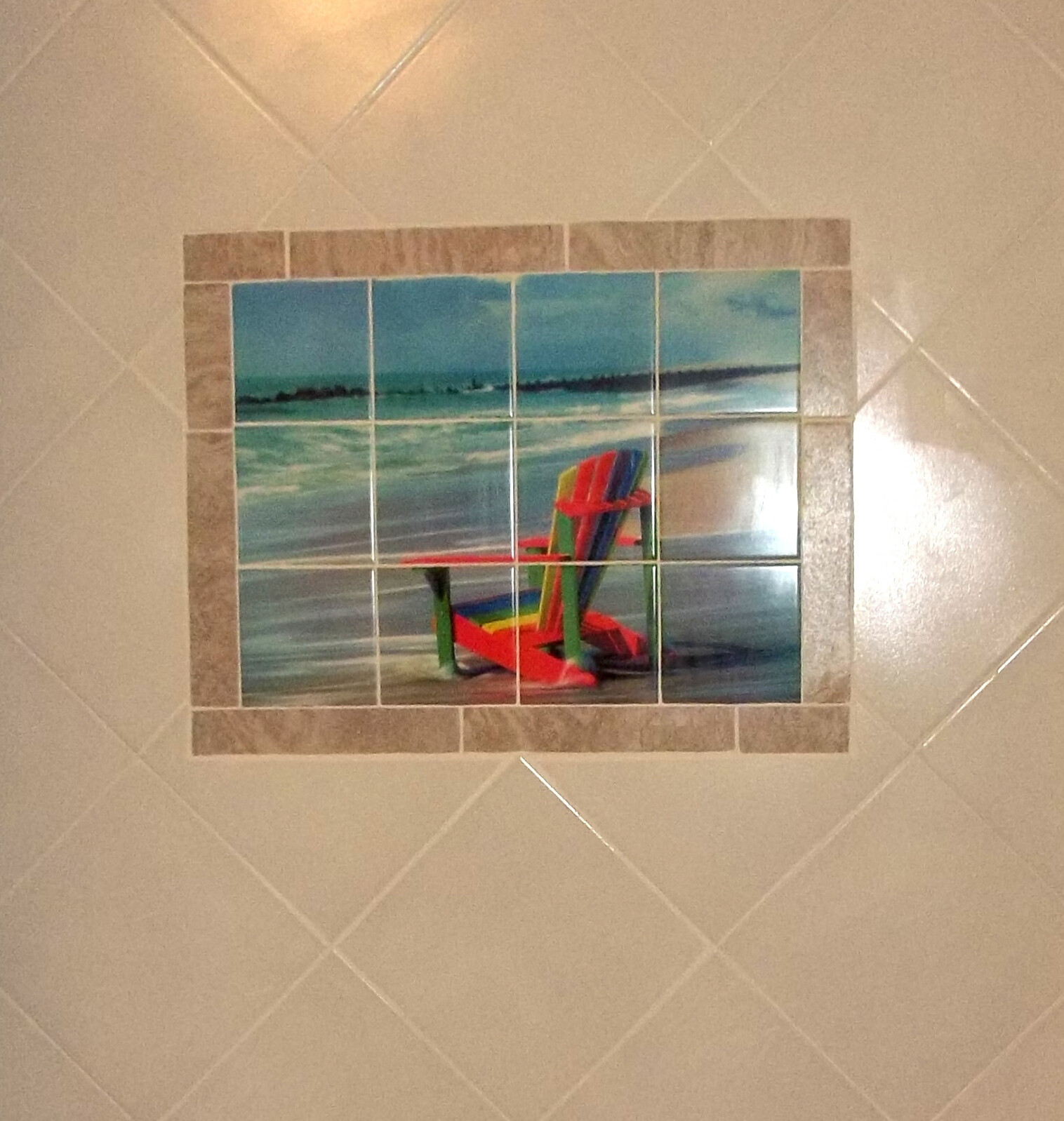 Art Mural Ceramic Beach Sea Backsplash Bath Tile #167