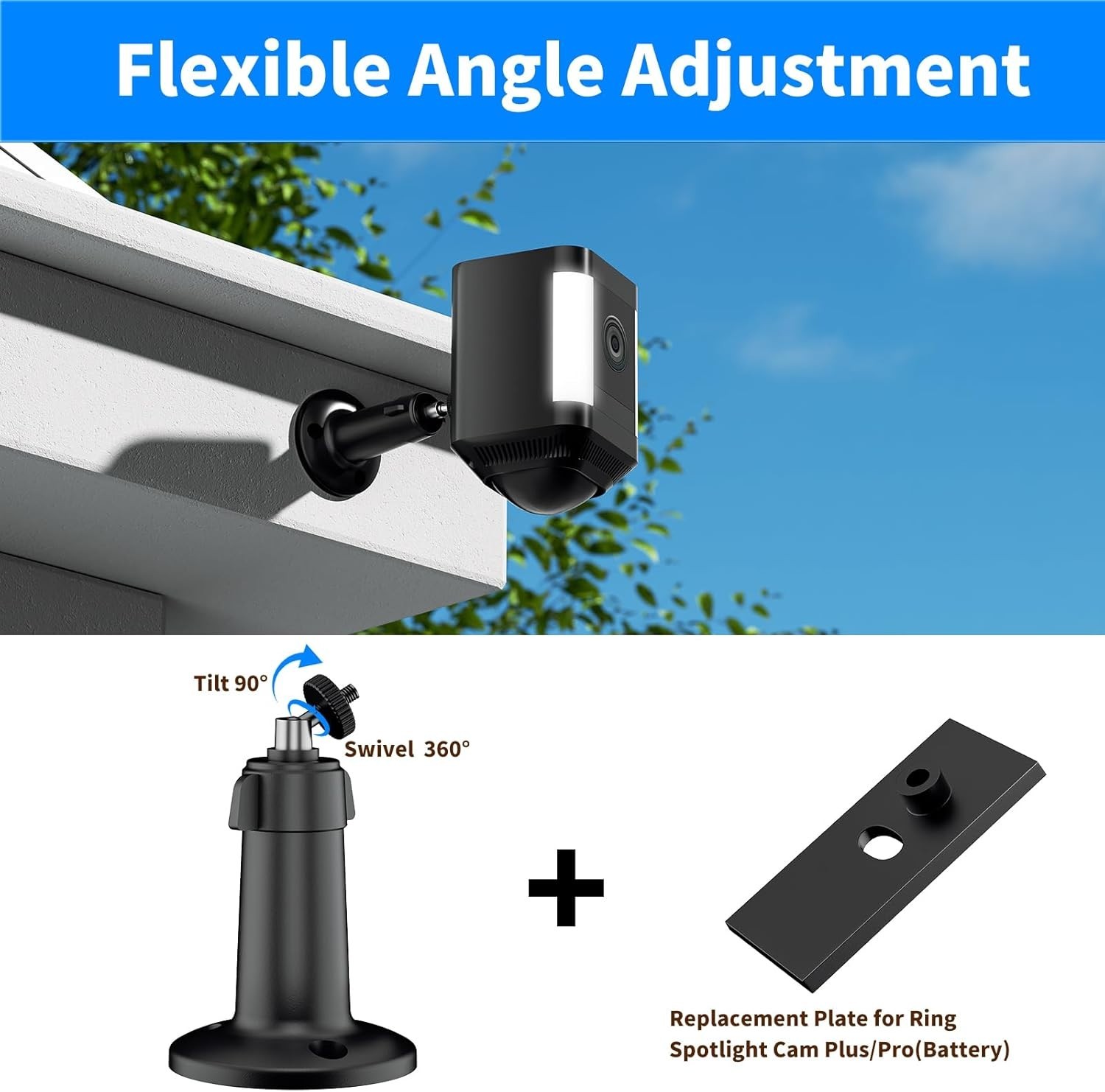 Adjustable Wall Mount for Spotlight Cam Plus/Pro - 2 Pack