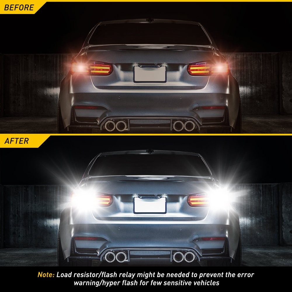 AUXITO 7440 7443 LED BackUp Reverse Light Bulb White DRL 6000K Extremely Bright