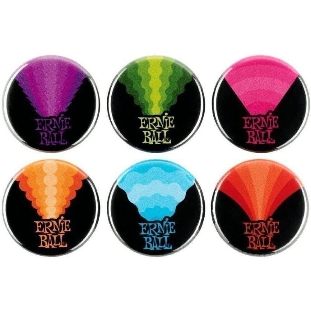Pins Ernie Ball Buttons Pinback Rock N Roll 1 inch Assorted 6pk