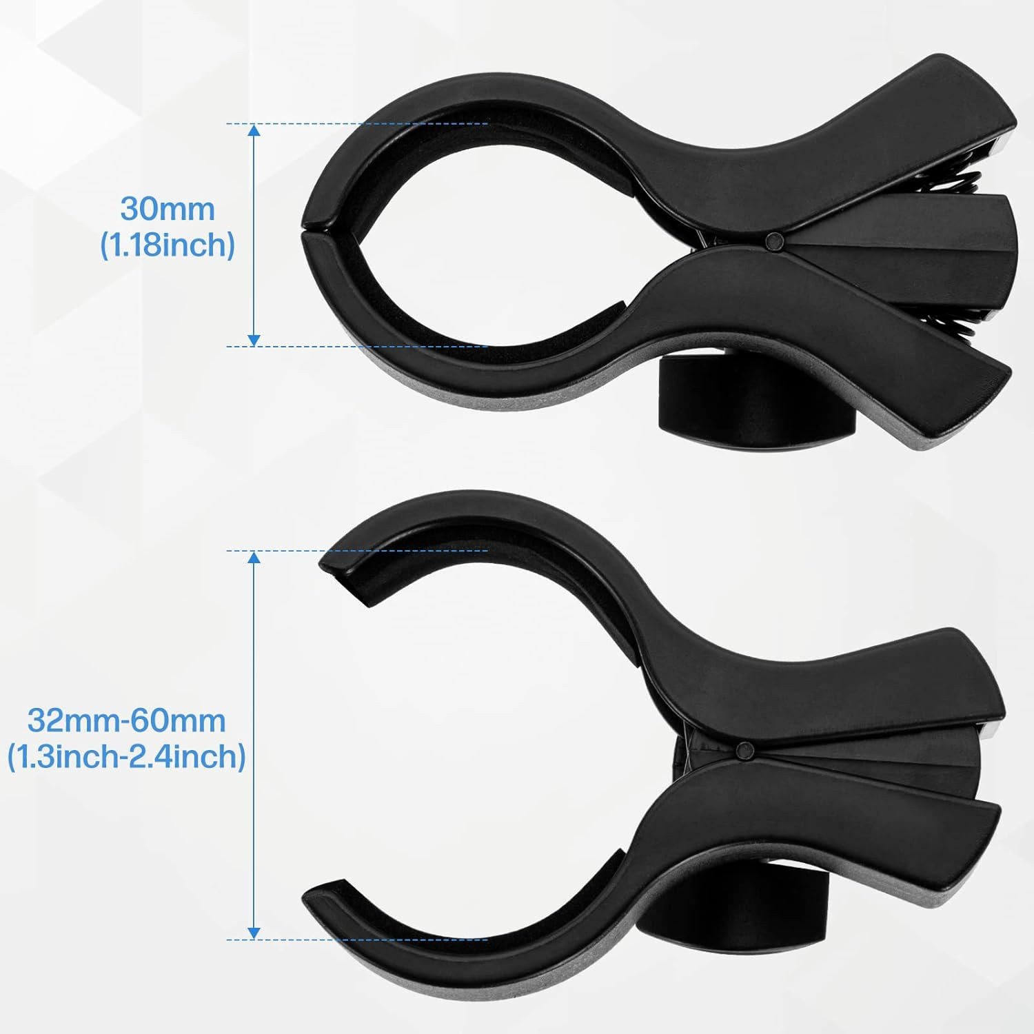 1Pcs Large Microphone Clip, Adjustable Mic Holder for Microphones with Outer Dia