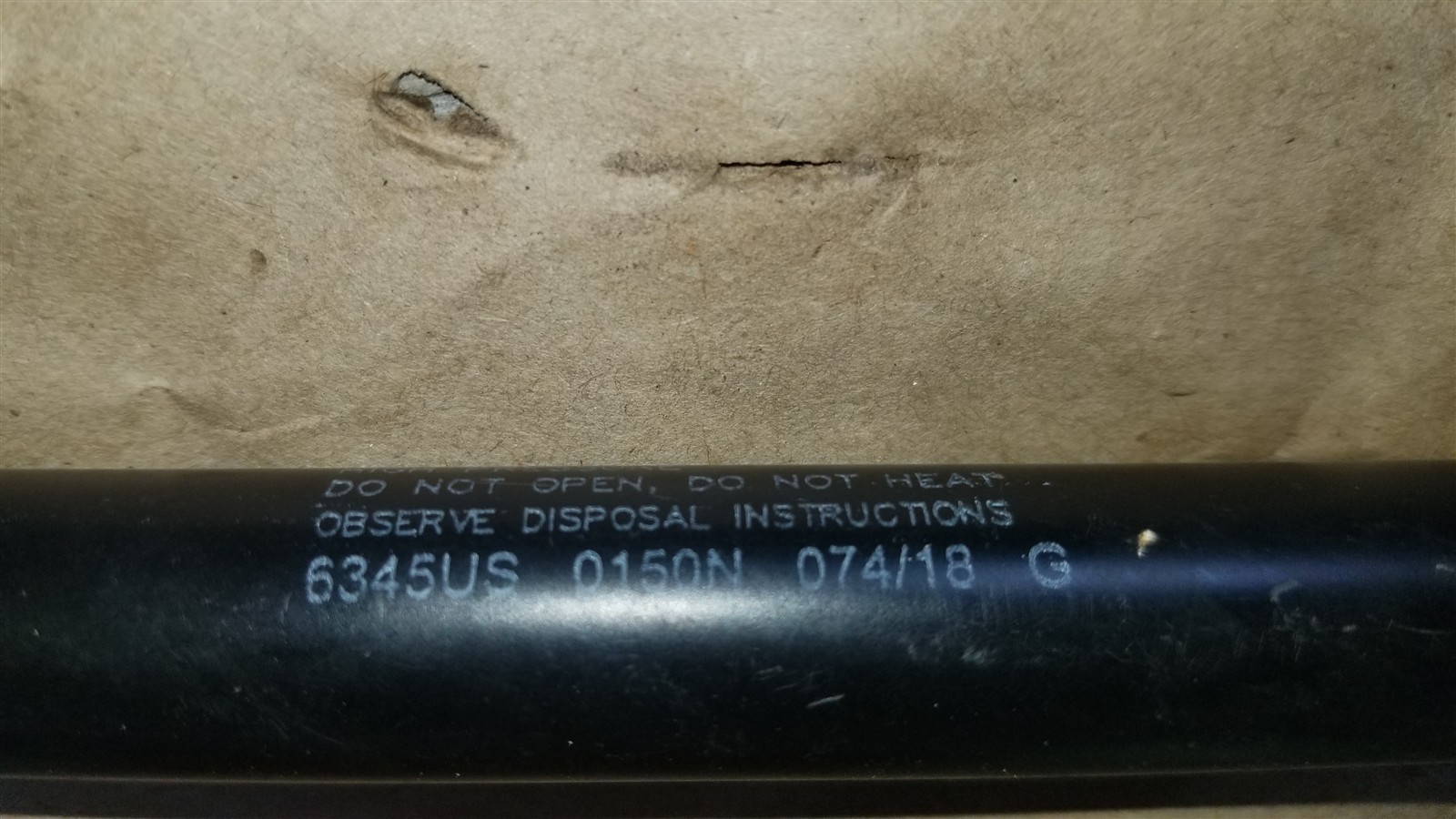 Genesis Gas Spring 6345US- 15.256" Extended 34 lbs. Force