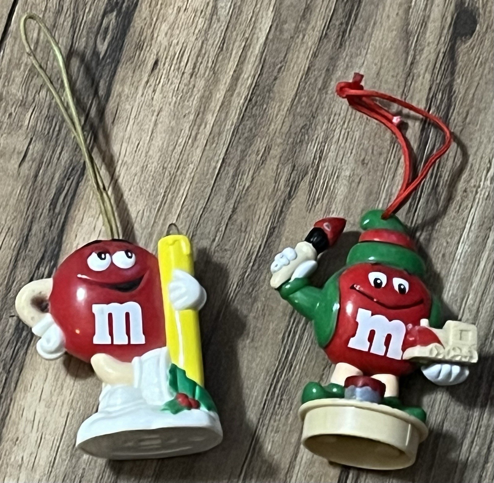 Vintage Mars M&M Red Candies Ornaments/Figurines 1990s