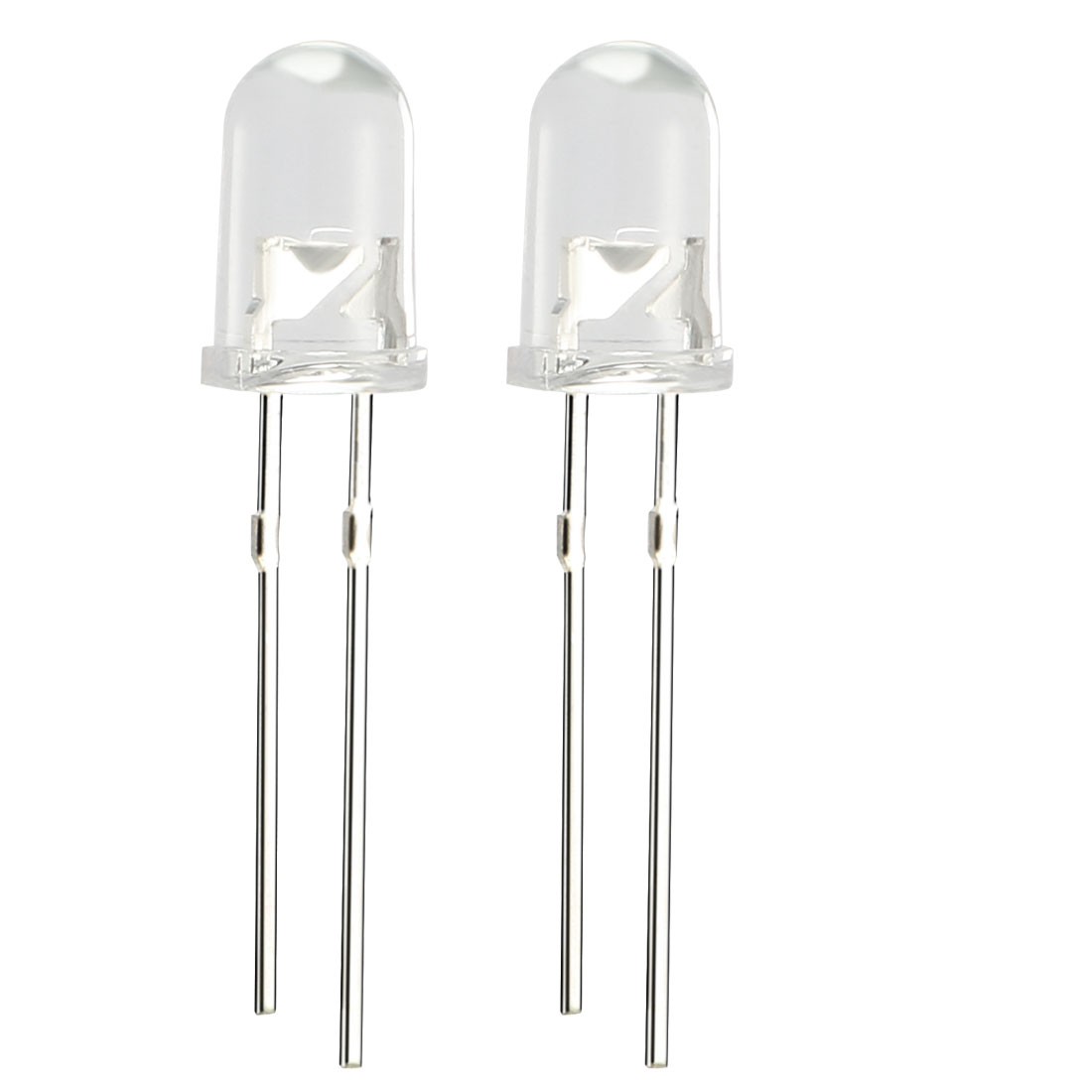 200pcs 5mm White Round LED Diode Electronics Component Emitting Light 3-3.4V
