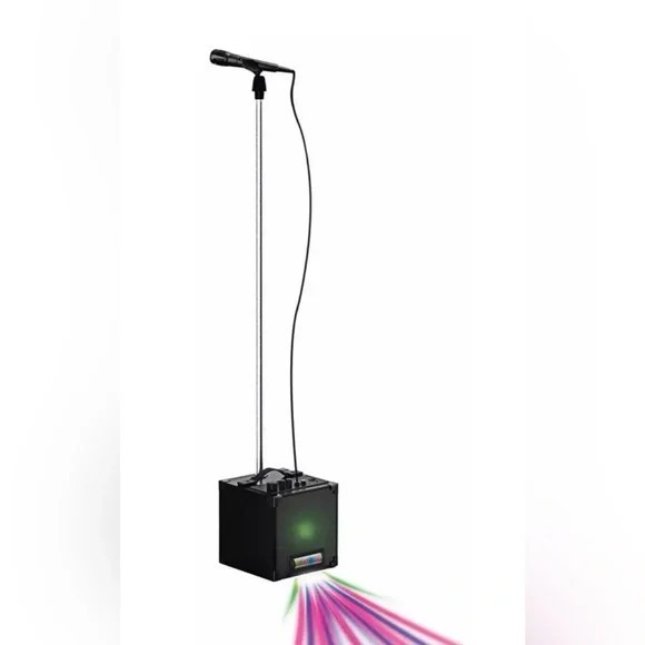 Brookstone Karaoke Machine Wireless Led Party speaker high performance NIB