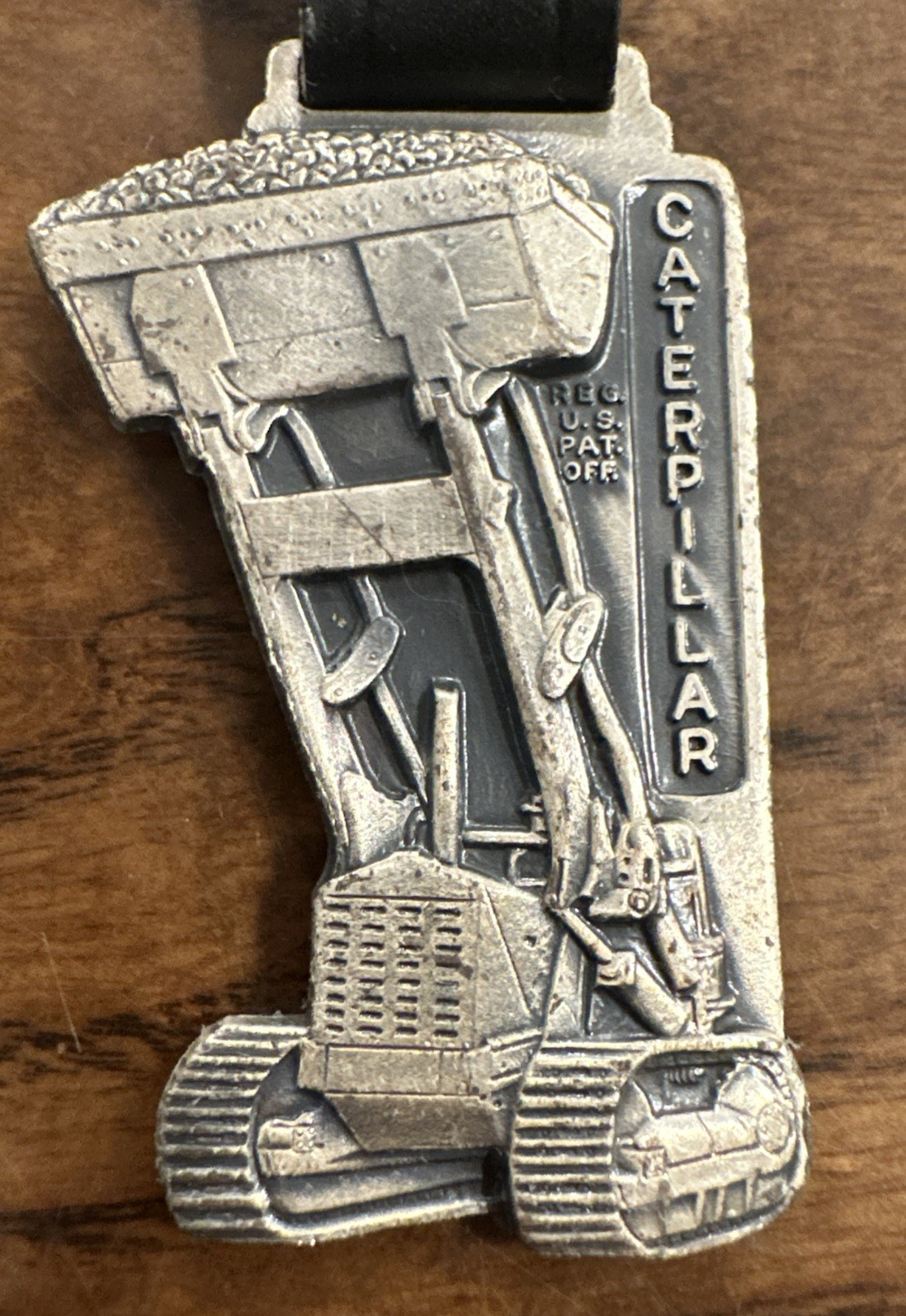 1971 CATERPILLAR CAT 46th Anniversary Crawler Tractor Loader Pocket Watch Fob
