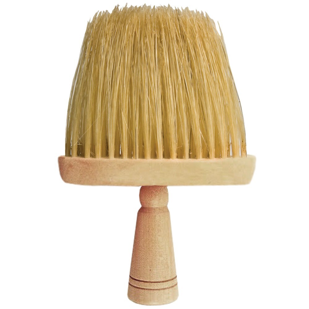 BARBER SALON BEAUTY SCALPMASTER CLIENT DEBRIS NECK WIDE WOODEN DUSTER