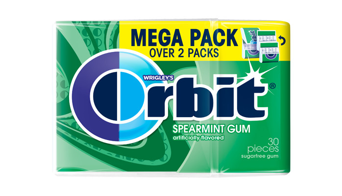 Orbit Megapak Spearmint Chewing Gum 30 Pieces 6 Packs Free Shipping