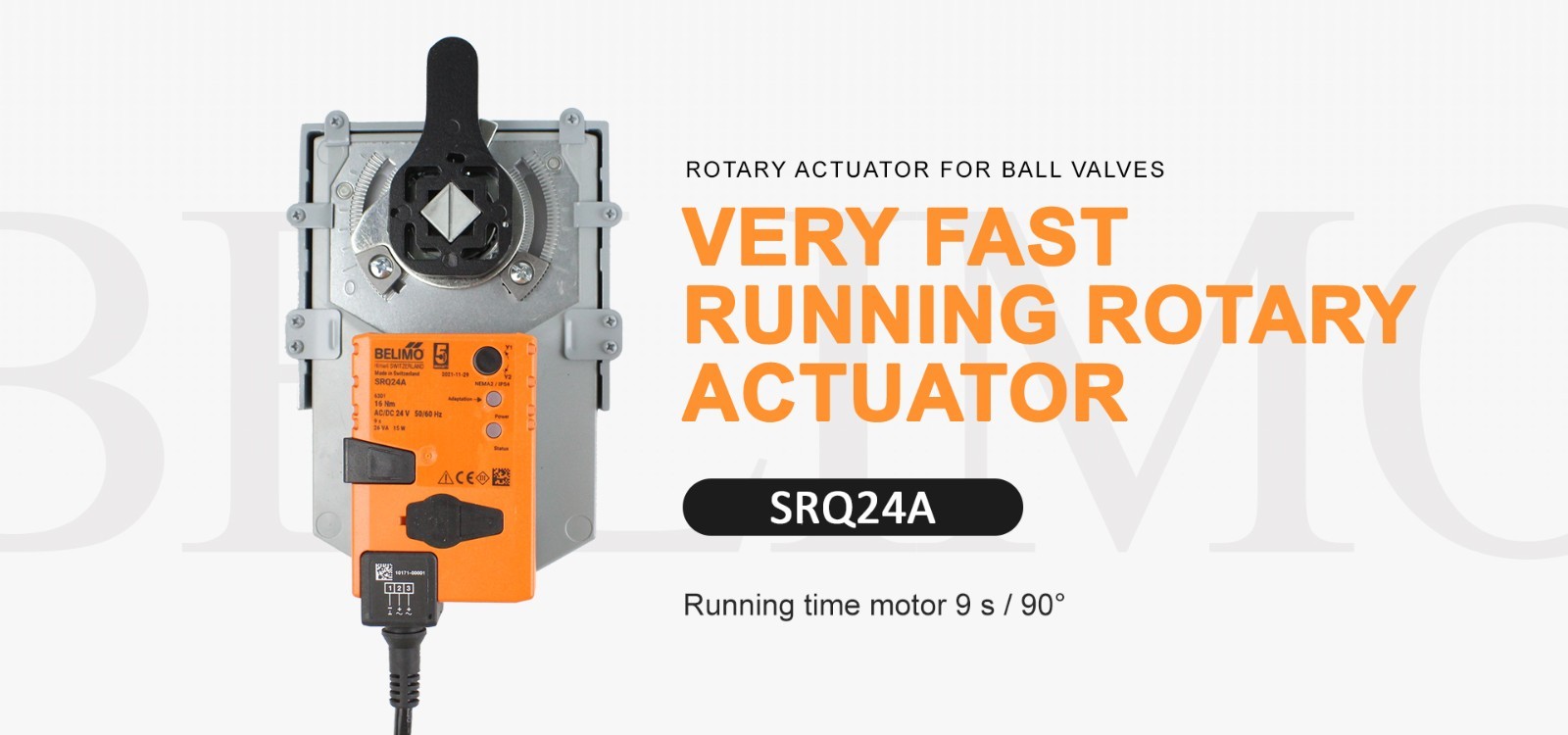 NEW Belimo SRQ24A 16NM AC/DC24V HVAC Rotary actuator for ball valves on/off 9s