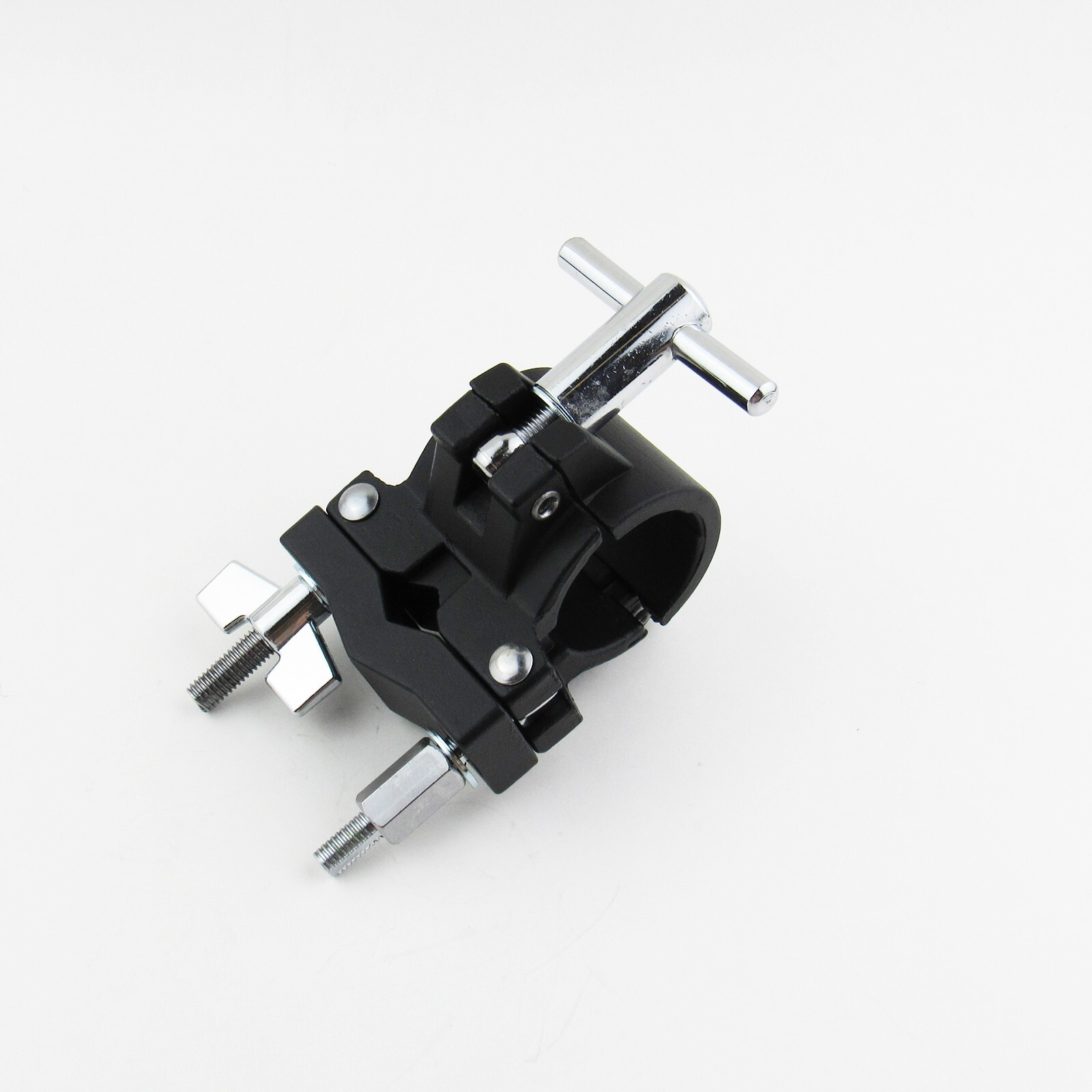 Aluminum Heavy Duty Drum Rack Clamp 1.5" Tom Holder Clamp Tom Clamp Black Coated
