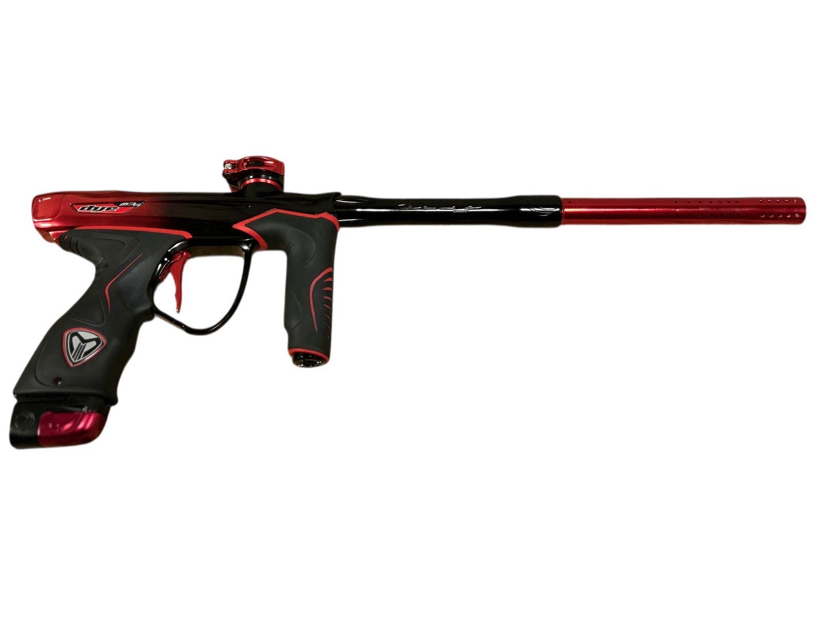 Used Dye M3s Paintball Marker w/ Case - Red/Black Fade
