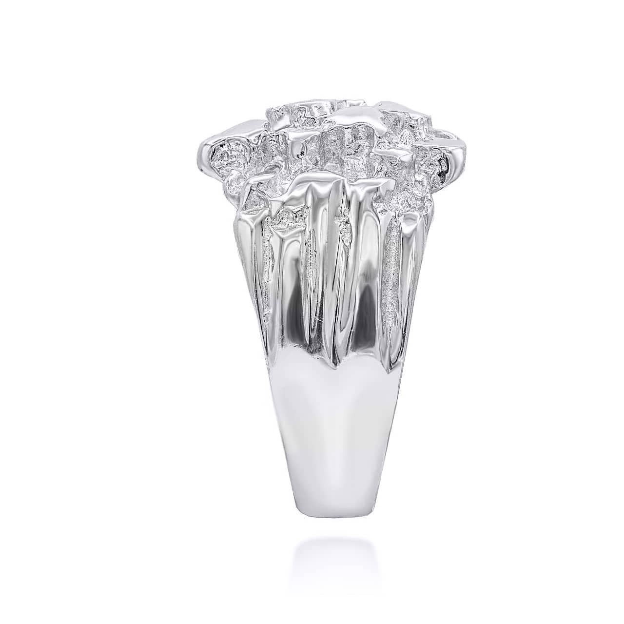 .925 Sterling Silver Nugget Ring