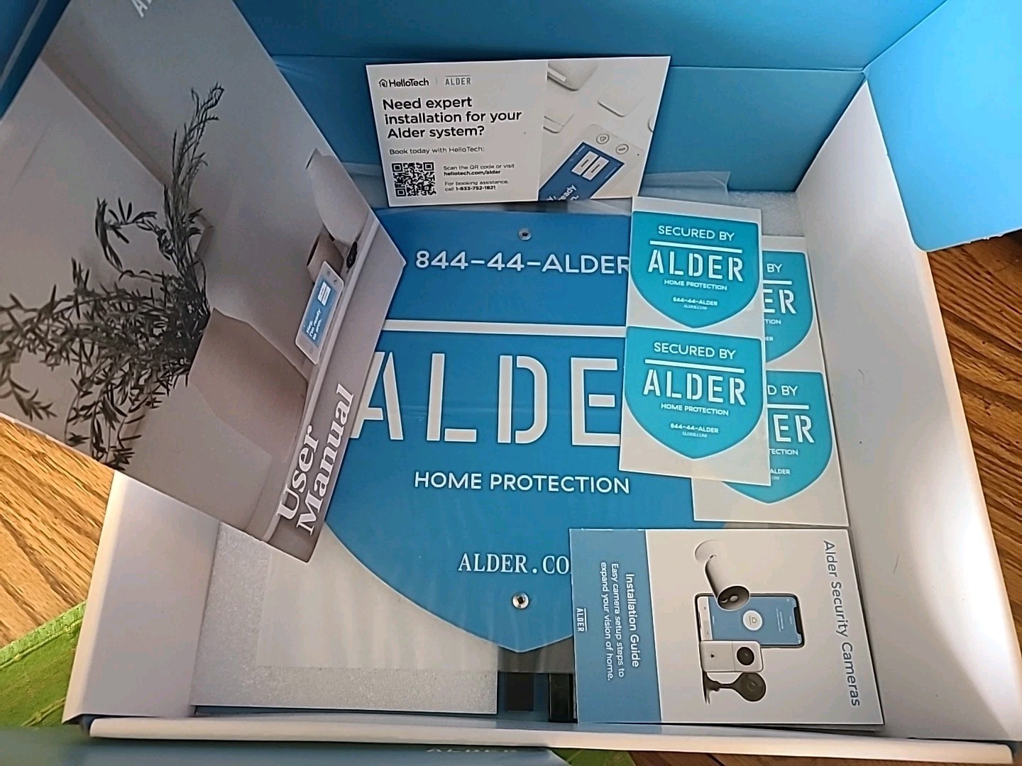 ALDER SIMPLE Home Protection Security System *New Open Box*
