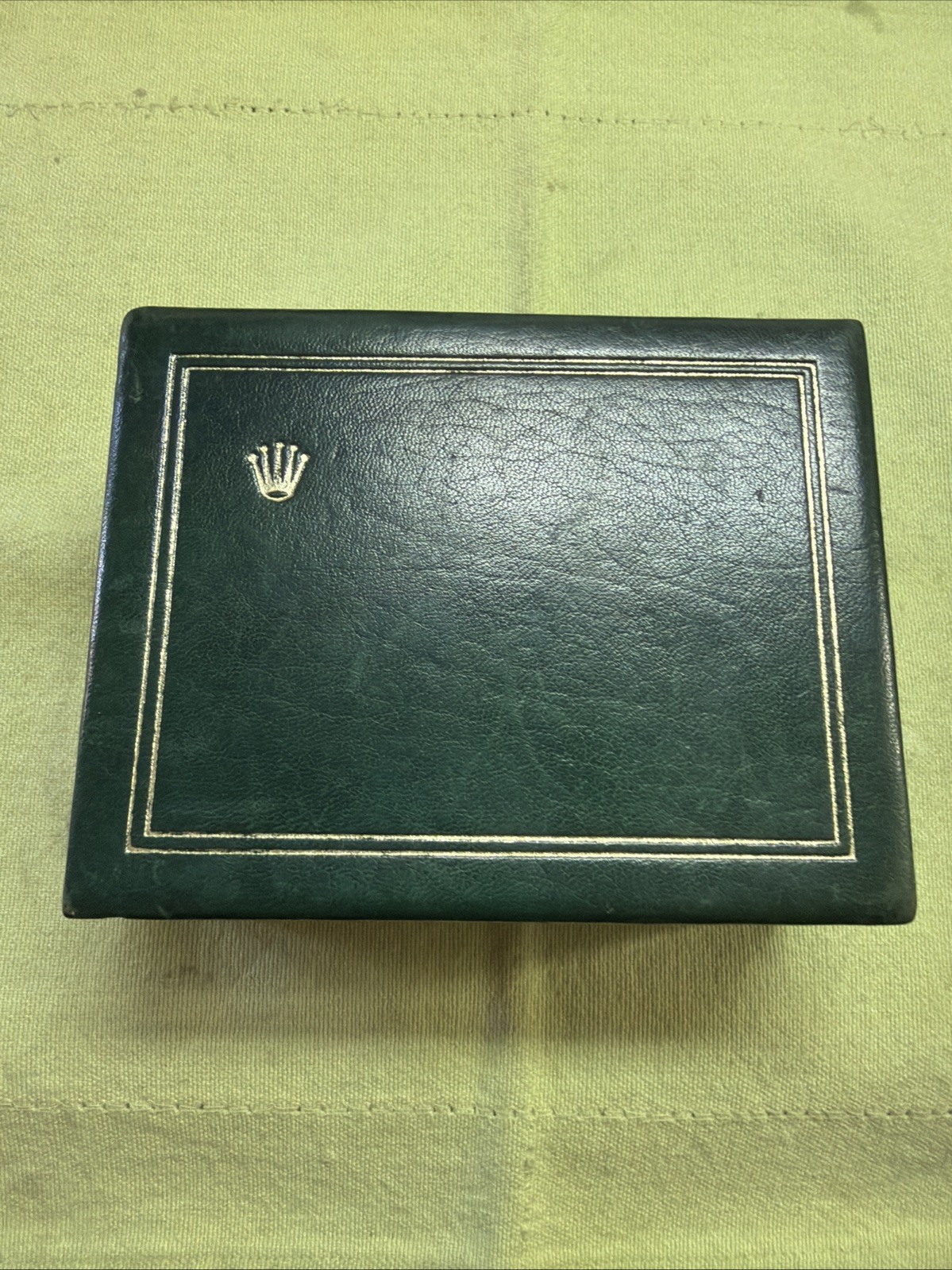 Vintage Authentic 70-80’s South American version Rolex real Leather Box/Case