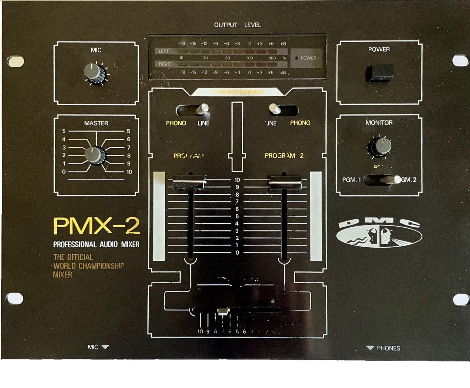 DMC PMX-2 Professional Audio Mixer Working Missing Fader Knob w/ Video Japan