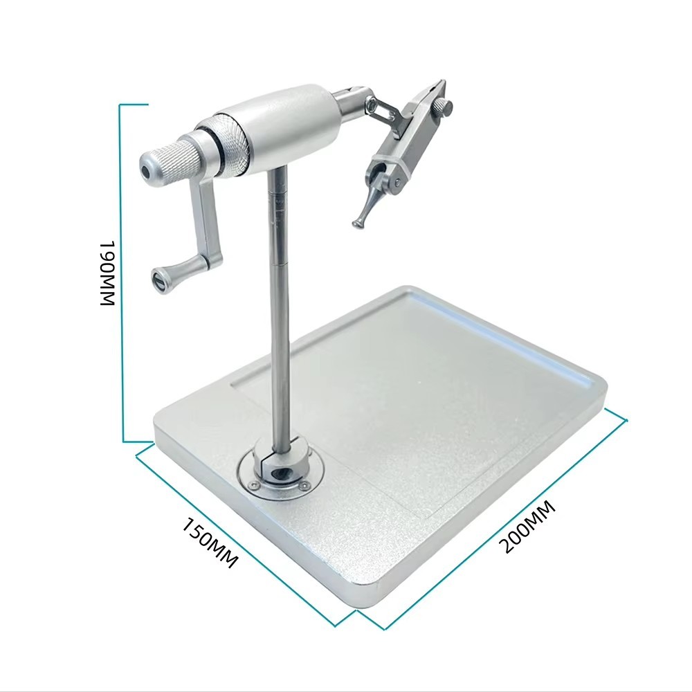 Adjustable Fly Tying Station with Rotating Bobbin Tool for Fly Tying Lure Making