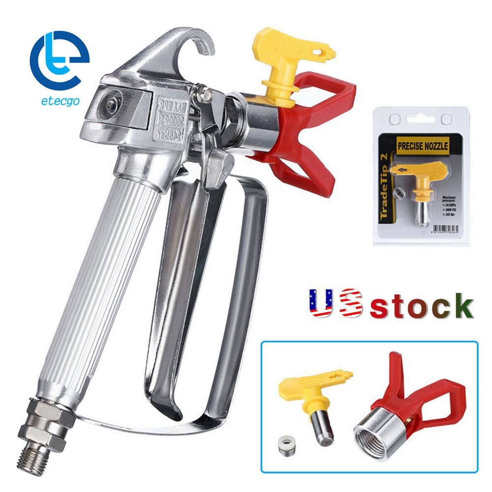3600 PSI Airless Paint Spray Gun with 517 Tip & Tip Guard For Sprayers New