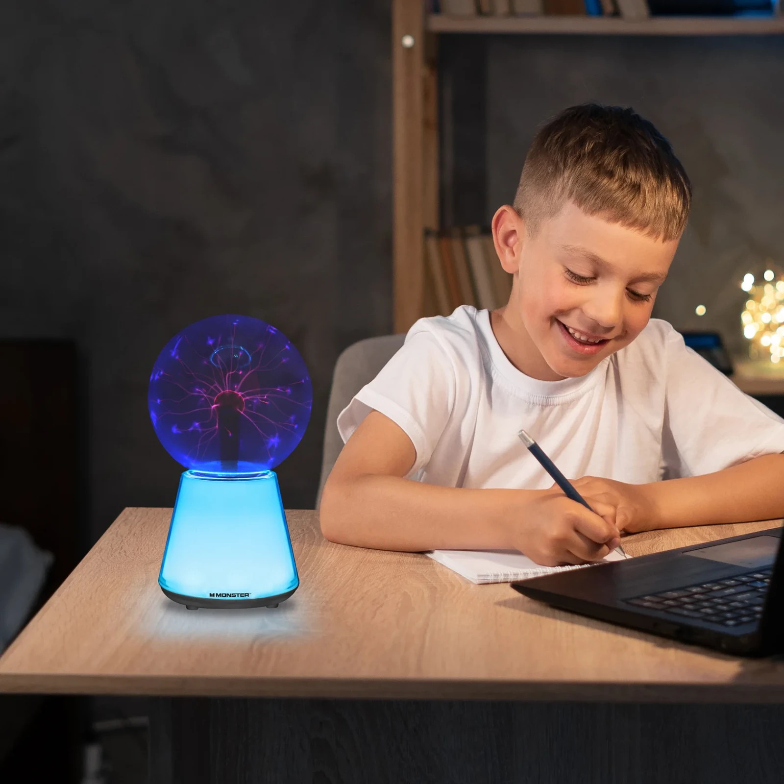 Monster 5.5" Multicolor Plasma Sphere Lamp Touch Activated Science