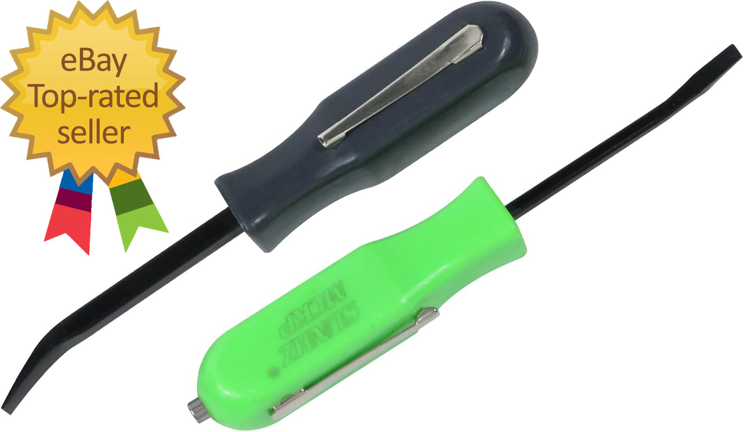 2 PCS Pocket Pry Bar Set Mini Pry Bar Tool with Magnet Top | Multifunction Small