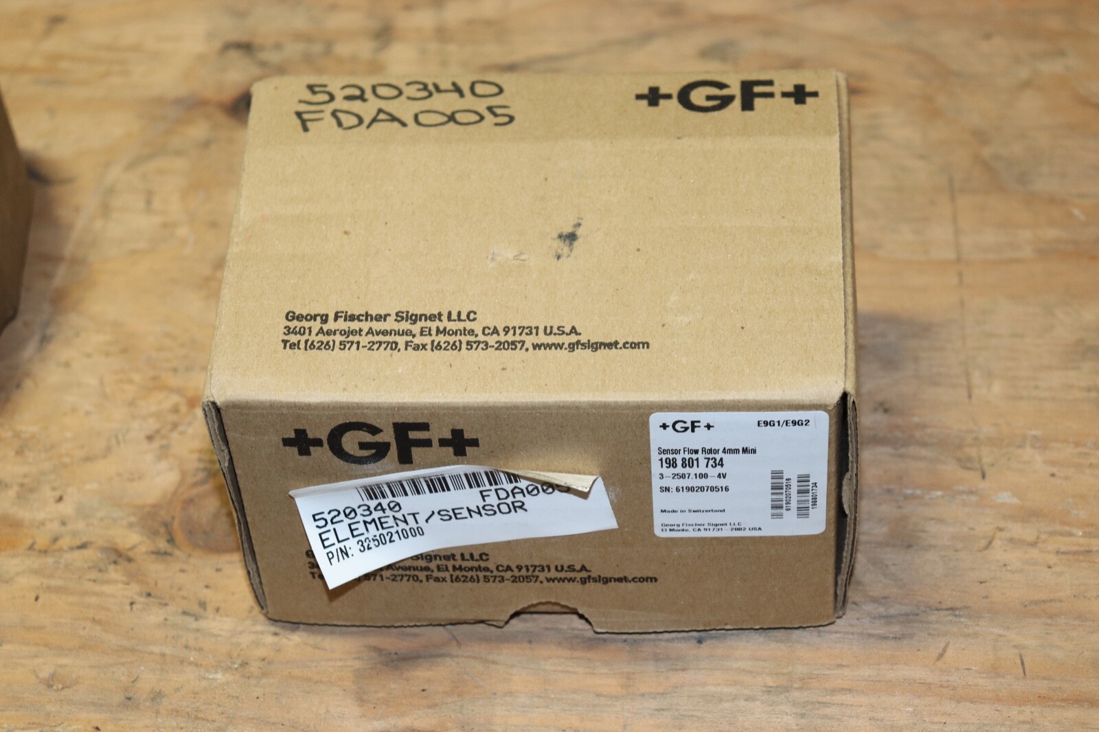 +GF+ GEORG FISCHER SENSOR FLOW 198 801 734 3-2507.100-4V