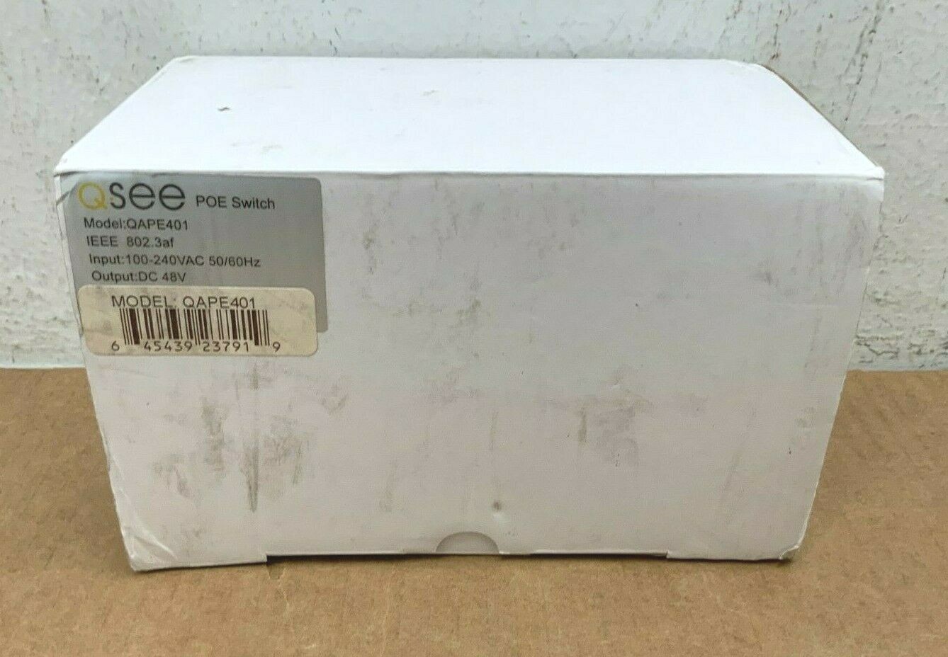 Q-SEE 4 port PoE Hub QAPE401 Power Over Ethernet ✅❤️️✅❤️️✅ New In Open Box