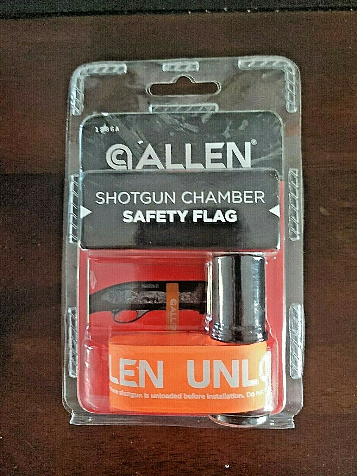 Allen Shotgun Chamber Safety Flag Orange UNLOADED Fits 20 and 12 Gauge NEW!   B8