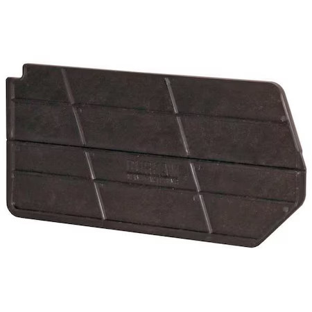 Durham Mfg Pb30161-08 Polypropylene Bin Divider, Black, 5 In L, 2-3/4 In H, 6 Pk