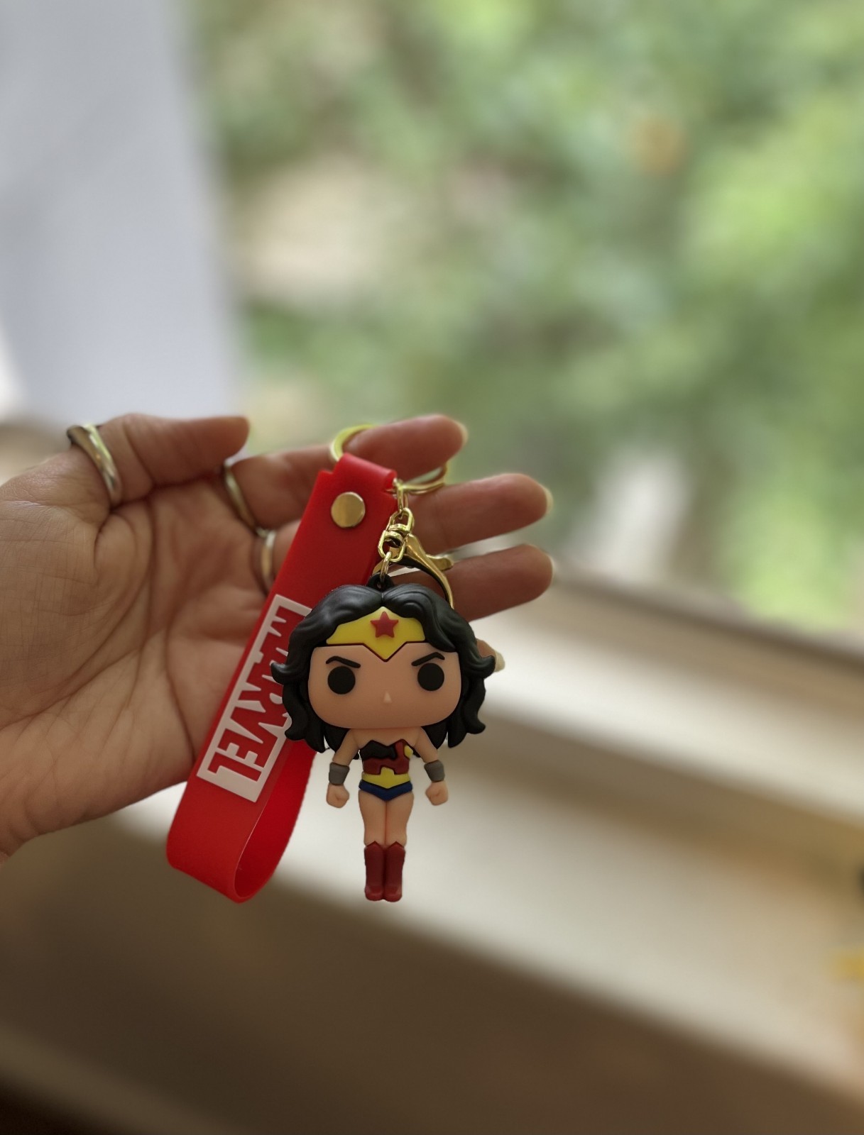 Wonder Woman Minifigure Keychain New
